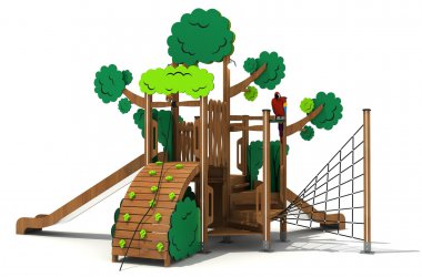 米兰·(milan)·运动游乐木质定制树形组